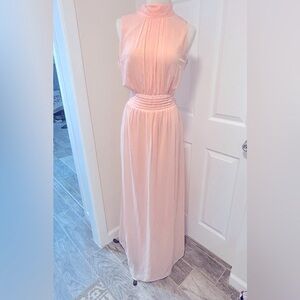Beautifully long pink dress